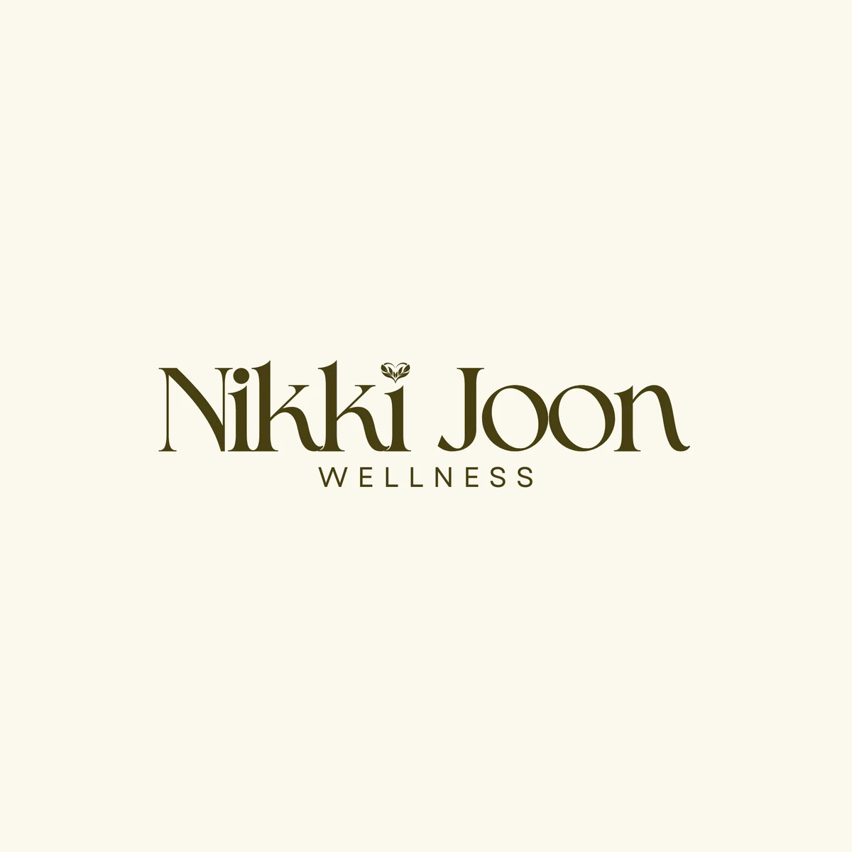 One-line wordmark lockup on cream